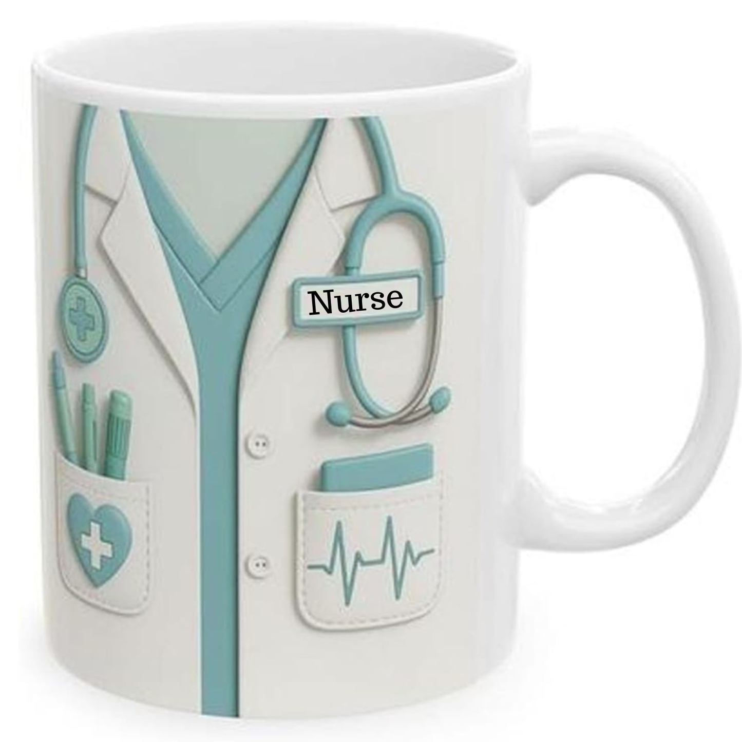 Personalized Nurse Mug with Name7– Custom RN Coffee Mug, Nurse Appreciation Gift, Nursing Graduation Gift