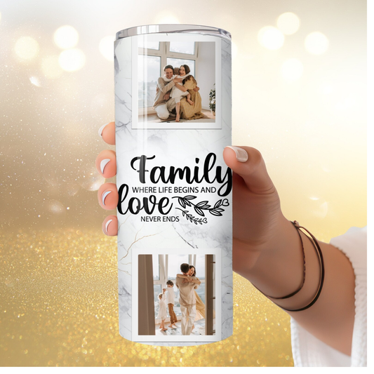 Personalized 20 oz Photo Tumbler | Custom Picture Tumbler With Image | InsulaSta Stainless Steel Cup | Photo Gift for him Her