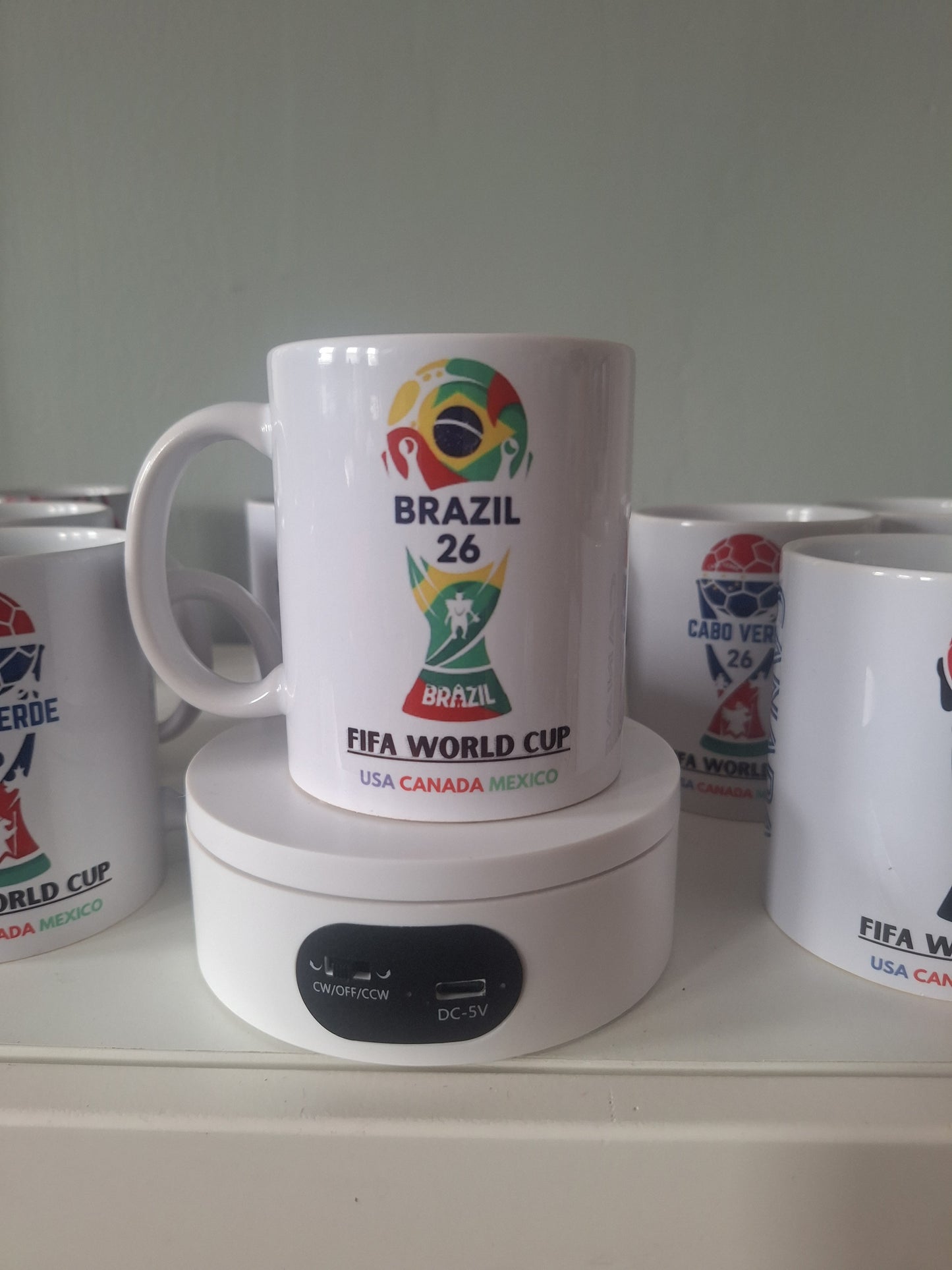 Brazil  World Cup Country Mug – Soccer Fan Coffee Cup – FIFA World CuC 2026 Gift – National Team Mug