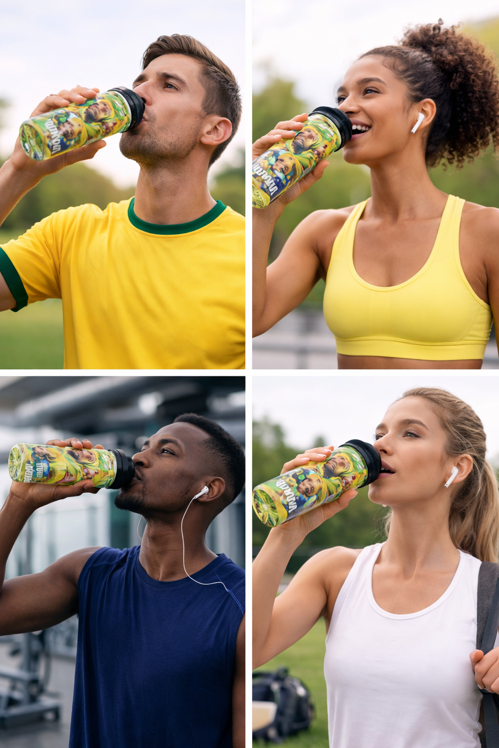 Brazil World Cup 2026 Soccer Tumbler – Football Fan Gift – Team Country Stainless Steel Cup – Sports Travel