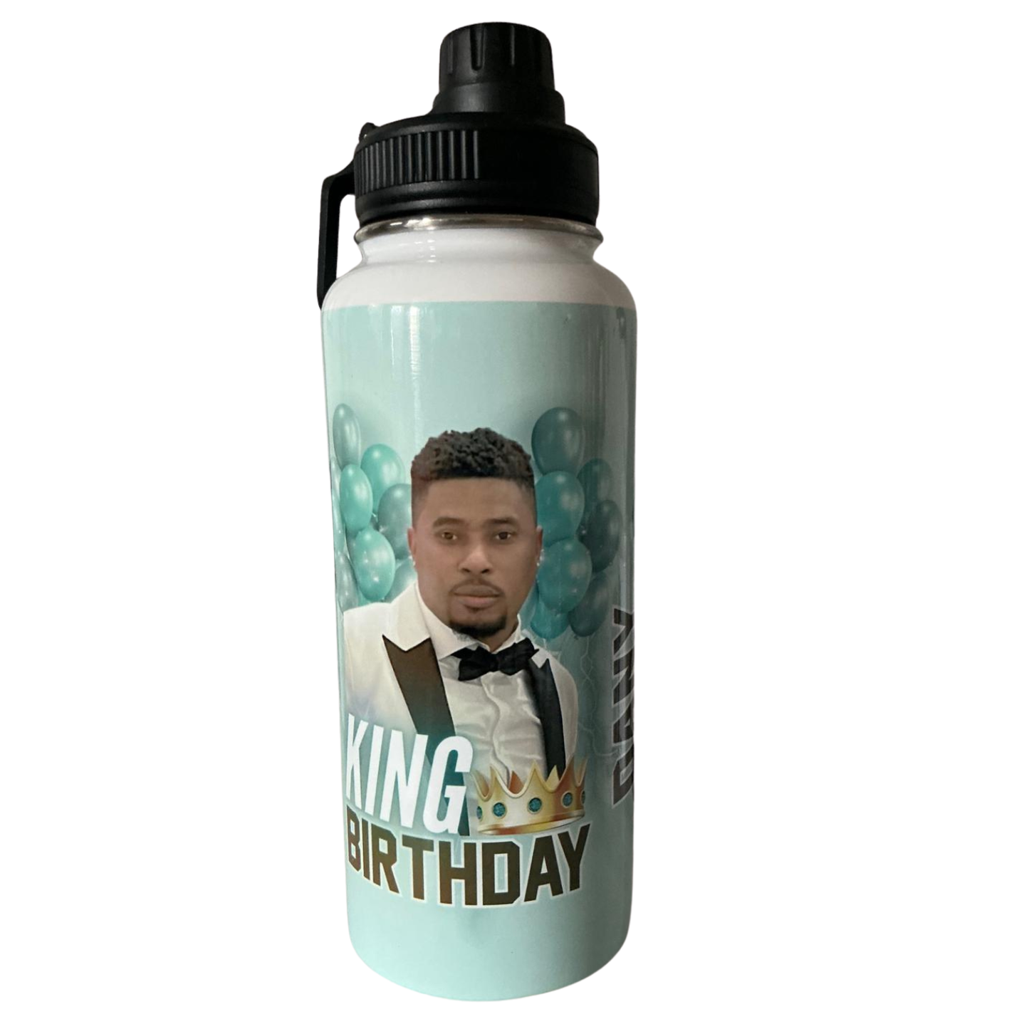 Man Birthday  Personalized 32 oz Photo Tumbler | Custom Picture Tumbler With Image | Insulated Stainless Steel Cup | Photo Gift for  Him
