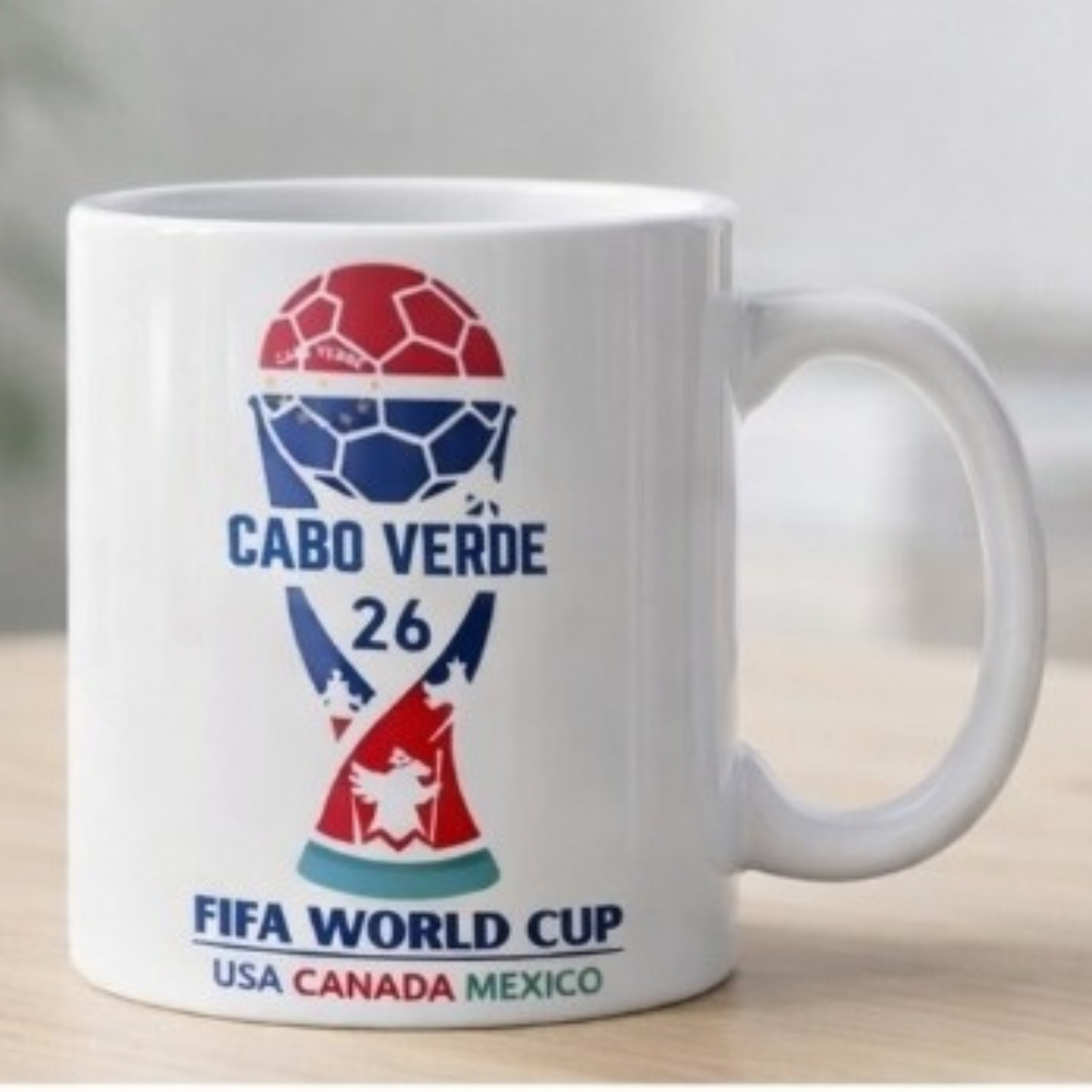 Cabo Verde World Cup Country Mug – Soccer Fan Coffee Cup – FIFA World Cup 2026 Gift – National Team Mug