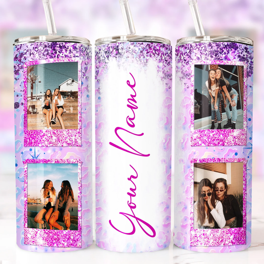 Personalized 20 oz Photo Tumbler | Custom Picture Tumbler With Image | InsulaSta Stainless Steel Cup | Photo Gift for him Her
