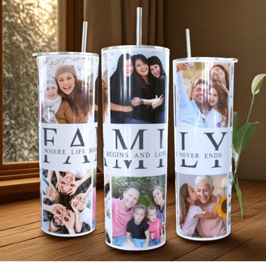 Personalized 20 oz Photo Tumbler | Custom Picture Tumbler With Image | InsulaSta Stainless Steel Cup | Photo Gift for him Her