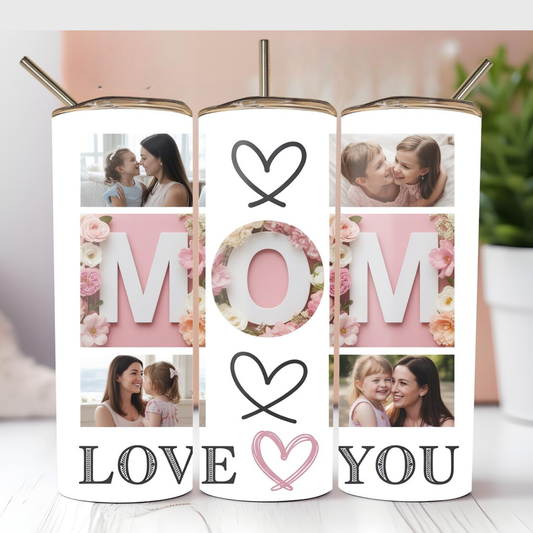 Personalized 20 oz Photo Tumbler | Custom Picture Tumbler With Image | InsulaSta Stainless Steel Cup | Photo Gift for him Her