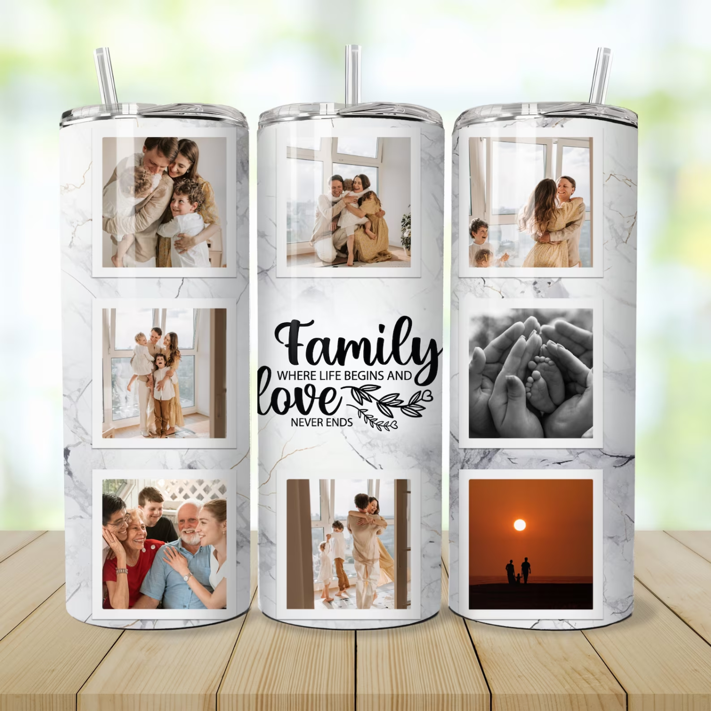 Personalized 20 oz Photo Tumbler | Custom Picture Tumbler With Image | InsulaSta Stainless Steel Cup | Photo Gift for him Her