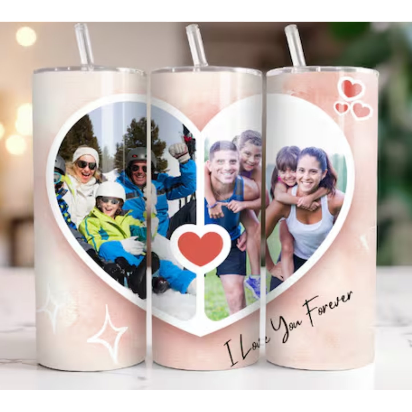 Personalized 20 oz Photo Tumbler | Custom Picture Tumbler With Image | InsulaSta Stainless Steel Cup | Photo Gift for him Her