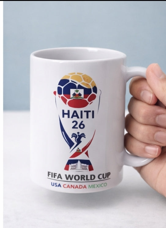 Haiti World Cup Country Mug – Soccer Fan CoffCoffee – FIFA World Cup 2026 Gift – National Team Mug